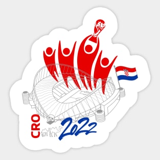 Croatia World Cup Soccer 2022 Sticker